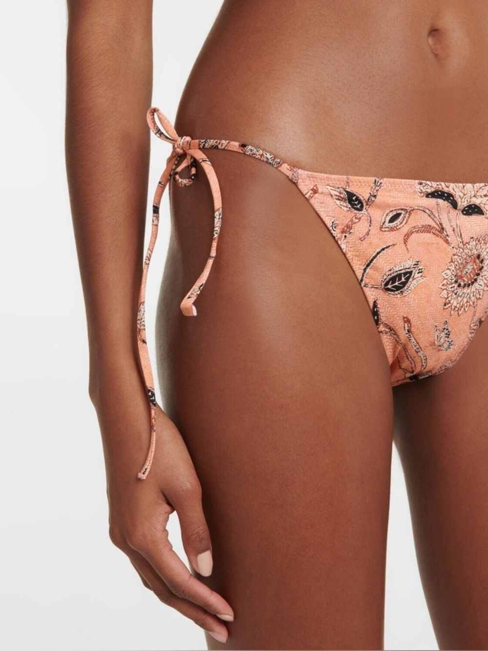 Ulla Johnson Maria Bikini Bottom Primrose Floral Side Tie Swim Bottom XL NWT